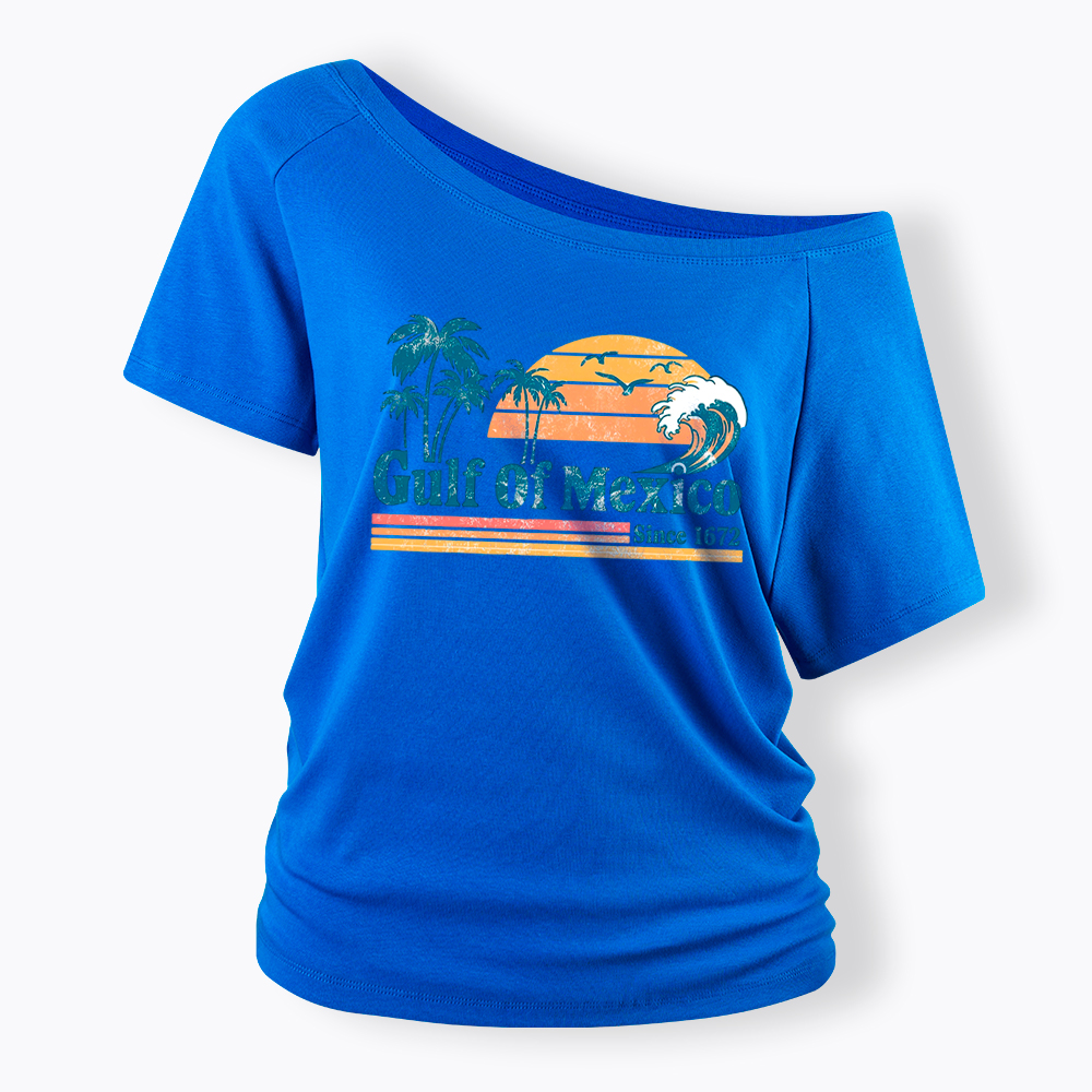 Gulf Of Mexico Off Shoulder T-Shirt