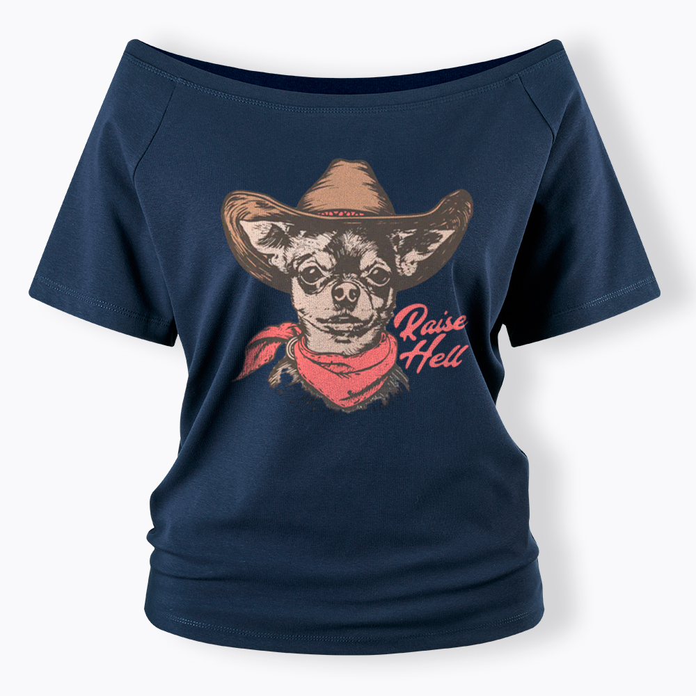 Raise Hell Off Shoulder T-Shirt