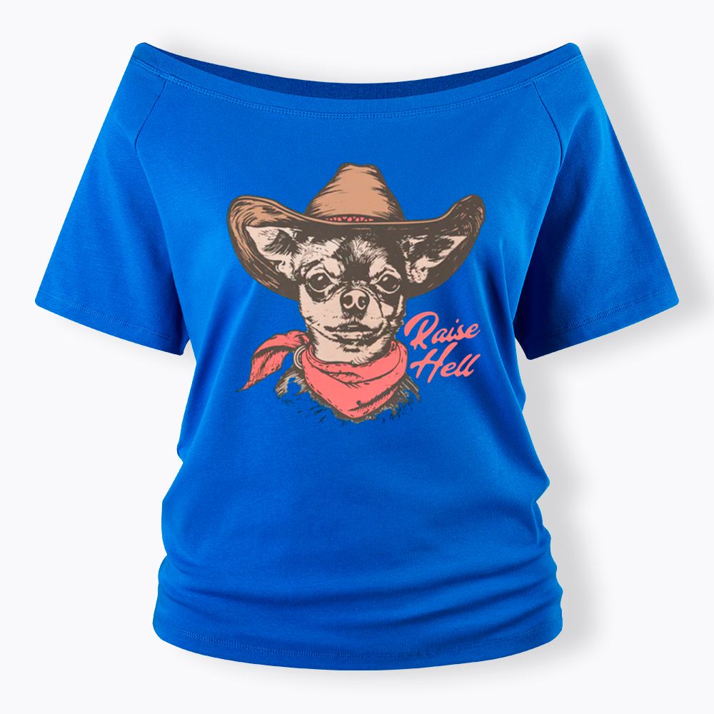 Raise Hell Off Shoulder T-Shirt