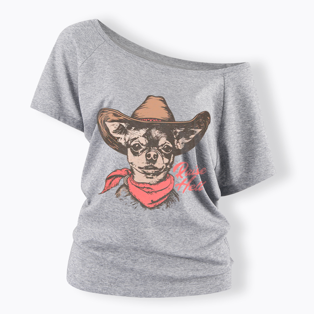 Raise Hell Off Shoulder T-Shirt