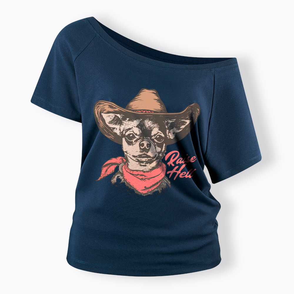 Raise Hell Off Shoulder T-Shirt