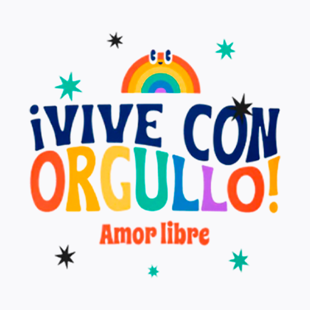 !Vive Con Orgullo! Amor Libre Off Shoulder T-Shirt