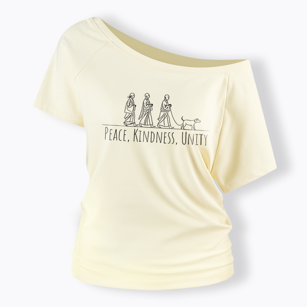 Walk for Peace Off Shoulder T-Shirt