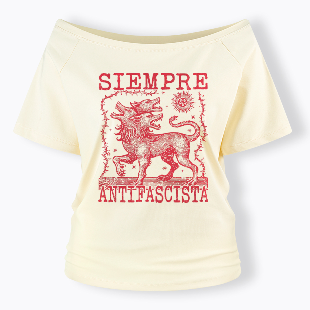 Hydra Dog Off Shoulder T-Shirt