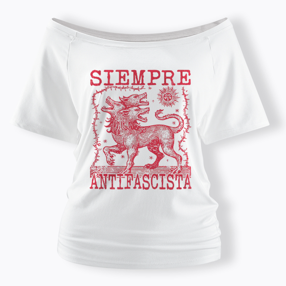 Hydra Dog Off Shoulder T-Shirt