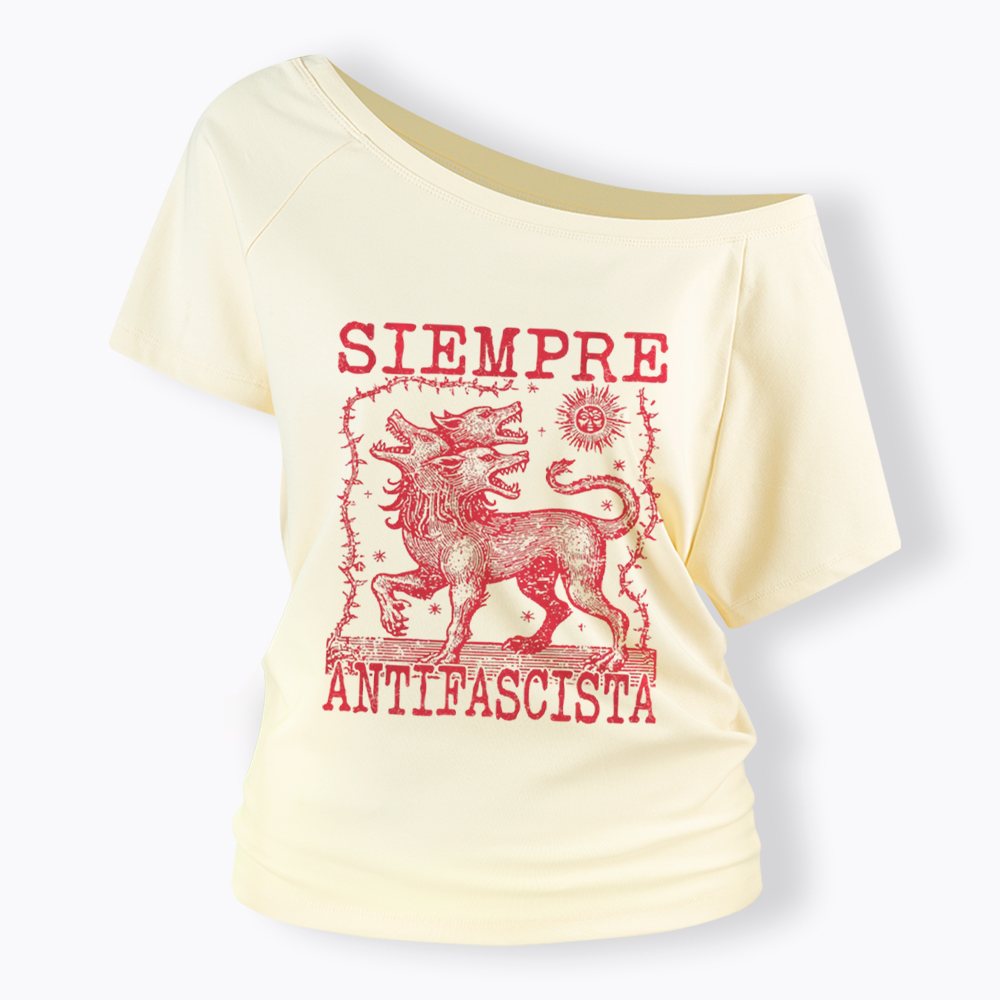 Hydra Dog Off Shoulder T-Shirt