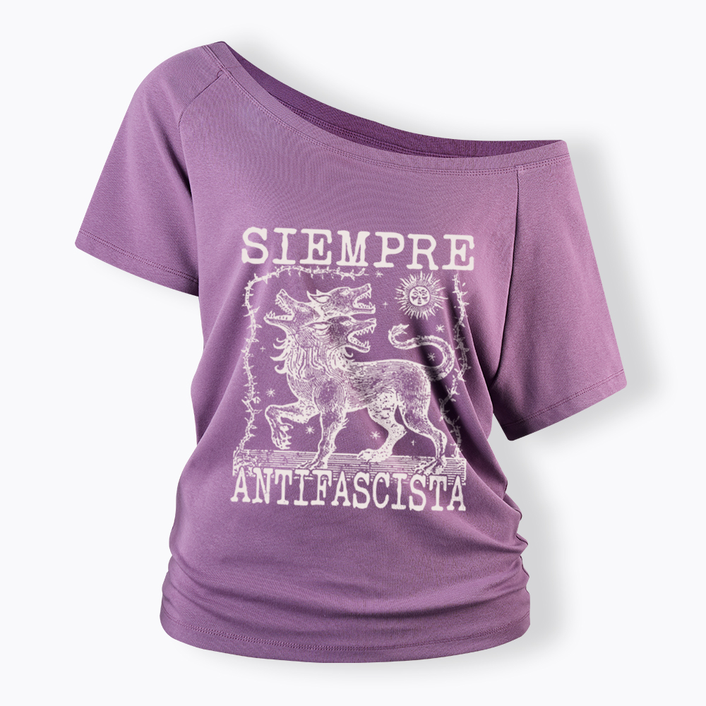 Hydra Dog Off Shoulder T-Shirt