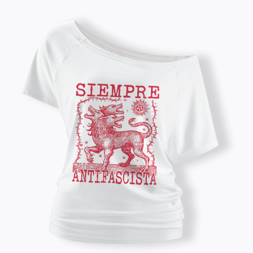 Hydra Dog Off Shoulder T-Shirt