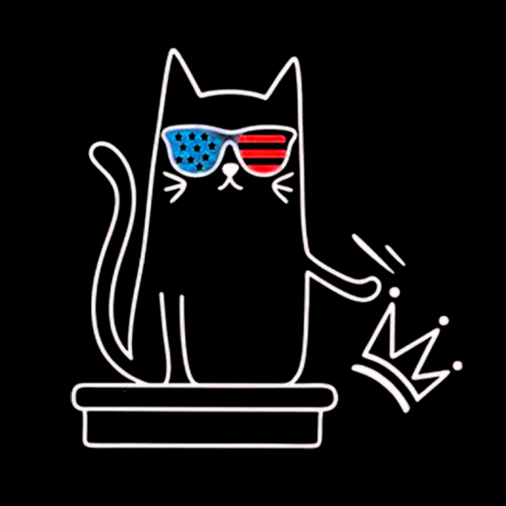 Cat No Kings Off Shoulder T-Shirt