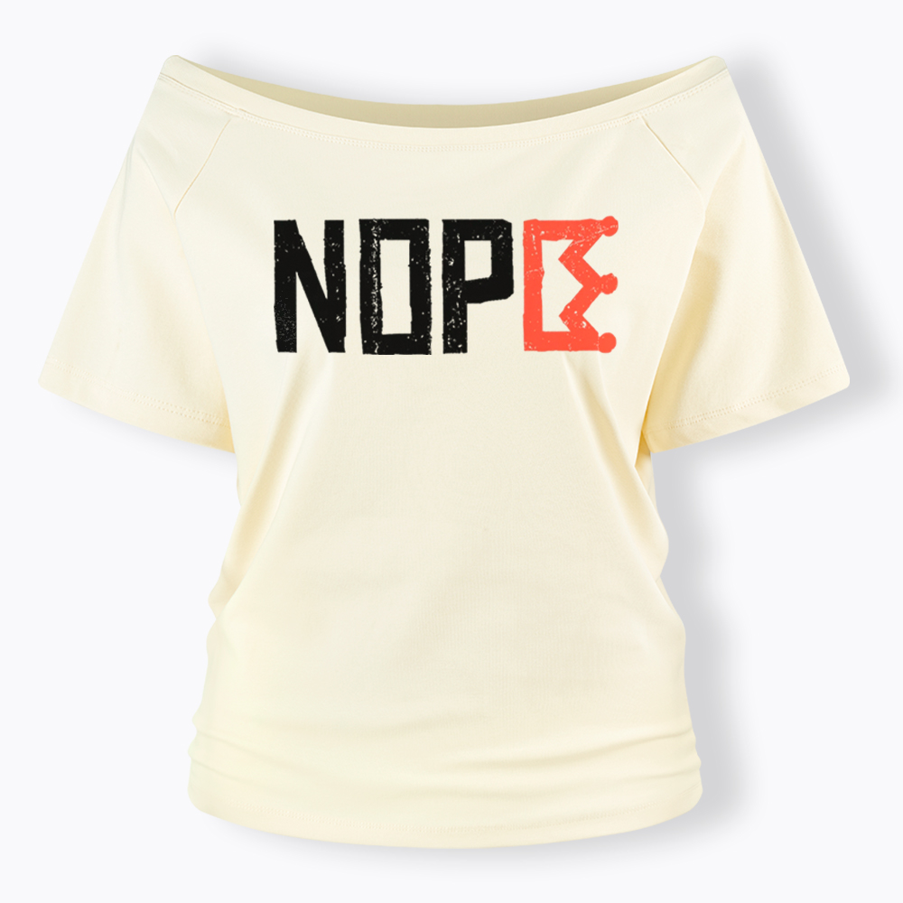 Nope Kings Justice Off Shoulder T-Shirt