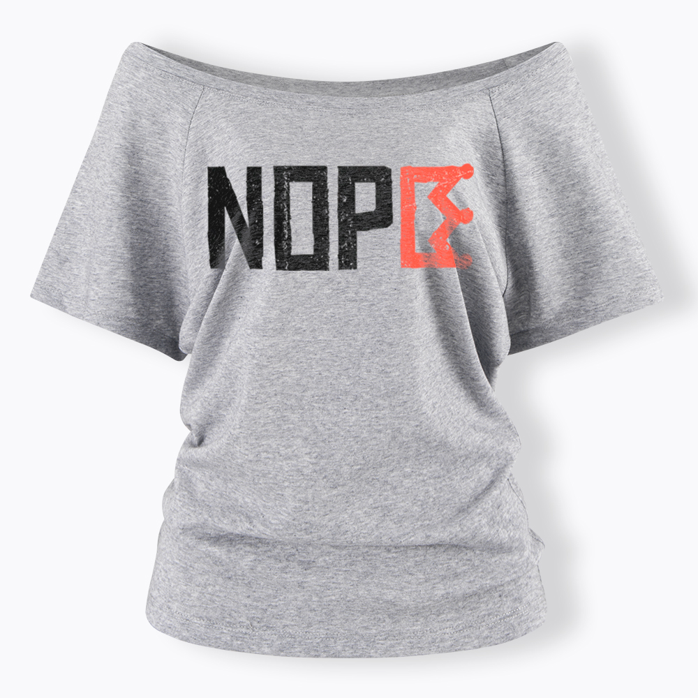 Nope Kings Justice Off Shoulder T-Shirt