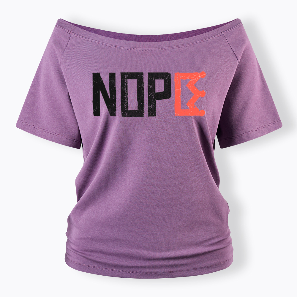 Nope Kings Justice Off Shoulder T-Shirt