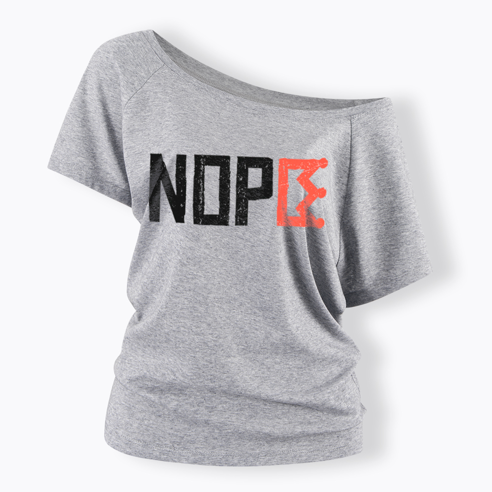 Nope Kings Justice Off Shoulder T-Shirt