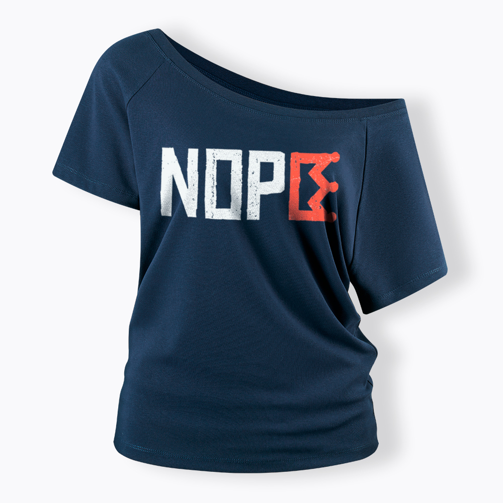 Nope Kings Justice Off Shoulder T-Shirt