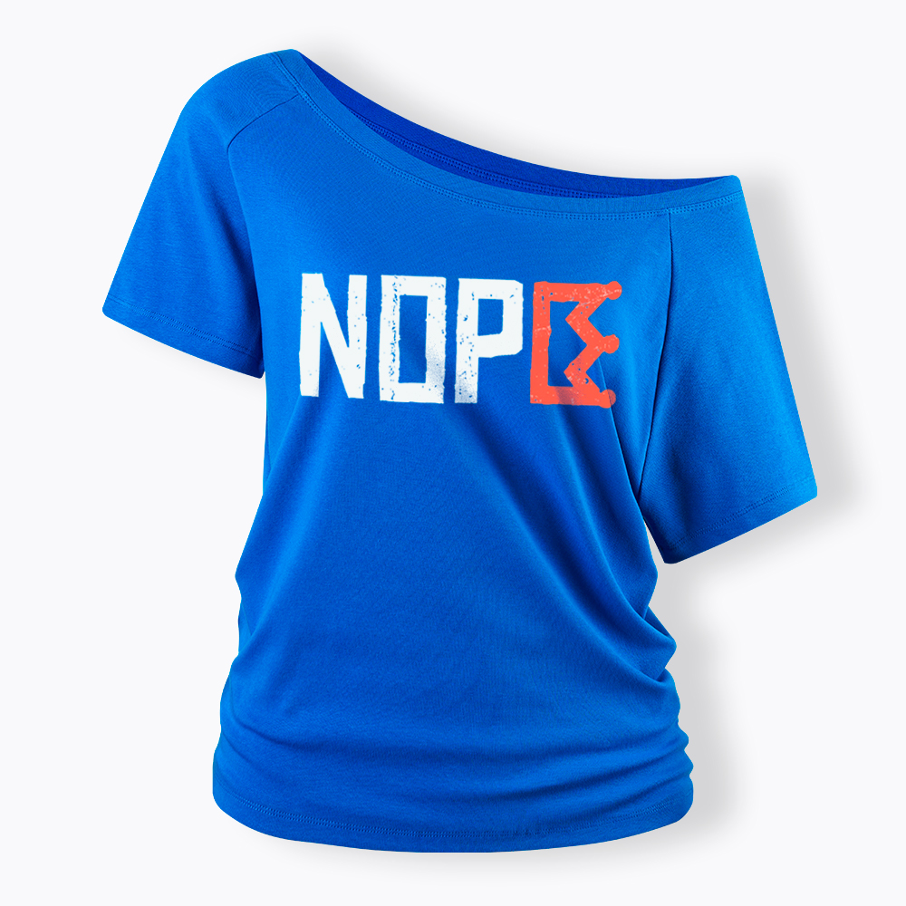 Nope Kings Justice Off Shoulder T-Shirt