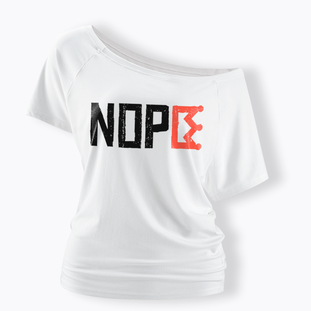 Nope Kings Justice Off Shoulder T-Shirt