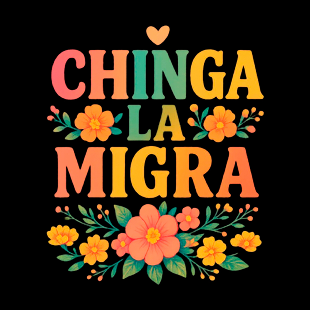 Chinga La Migra Off Shoulder T-Shirt