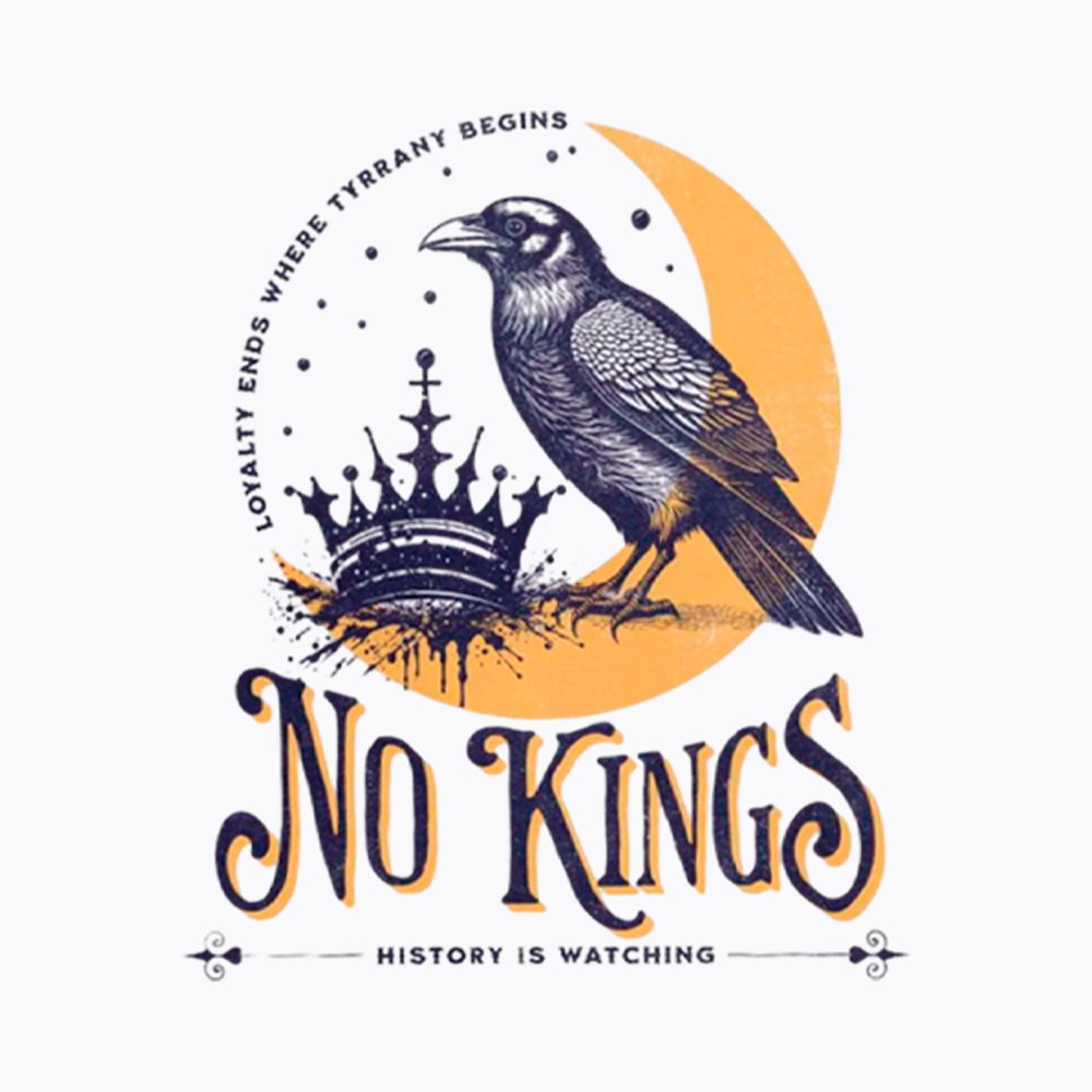 No Kings Protest Off Shoulder T-Shirt