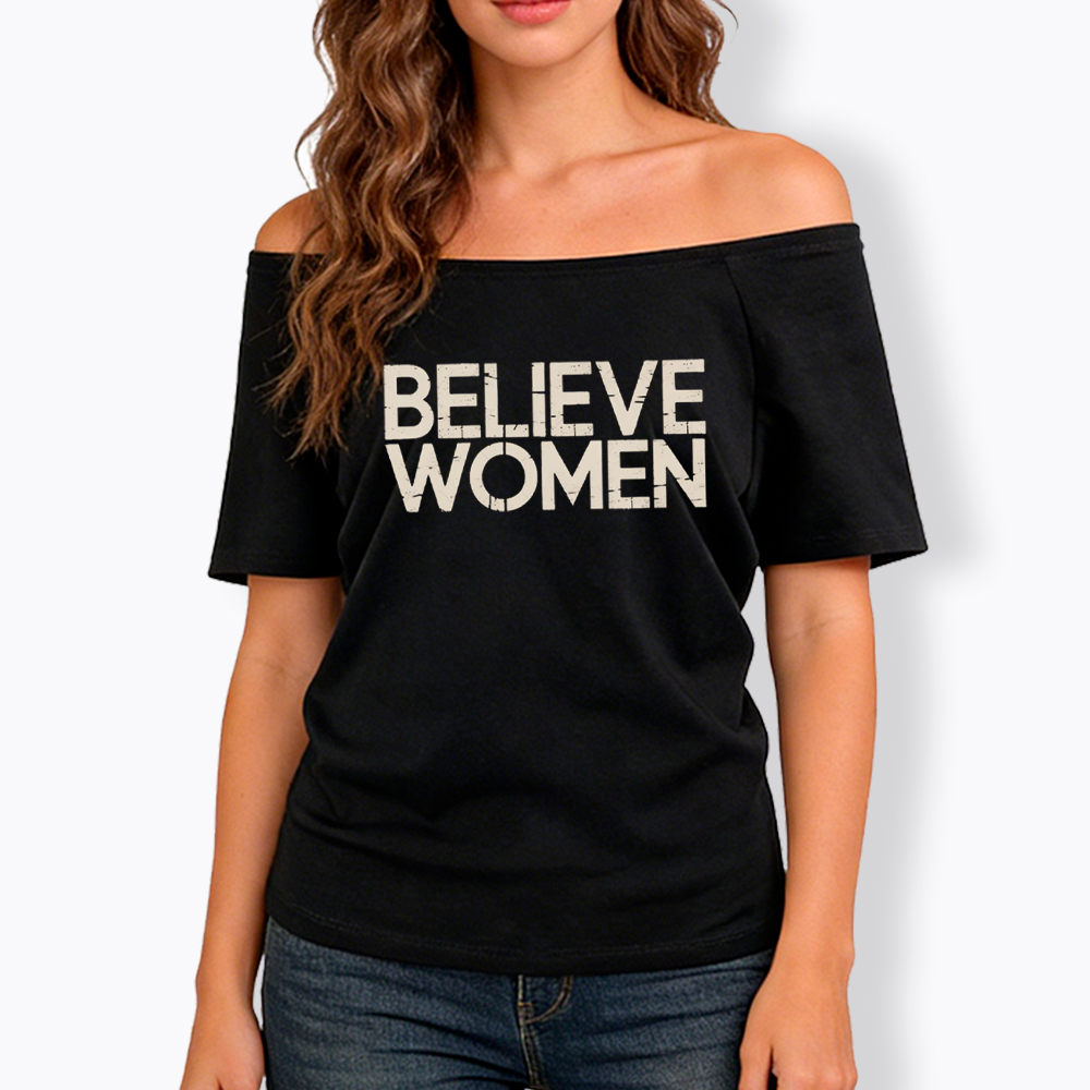 No Kings Protest Off Shoulder T-Shirt