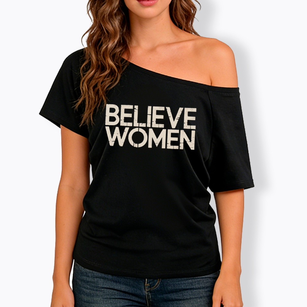 No Kings Protest Off Shoulder T-Shirt