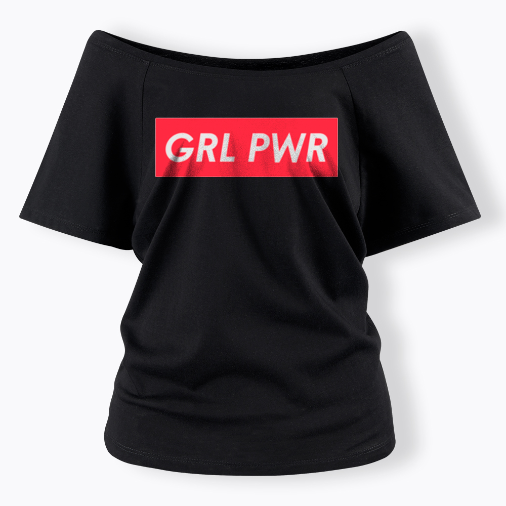 Girl Power Off Shoulder T-Shirt