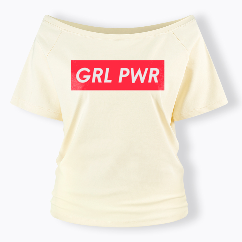 Girl Power Off Shoulder T-Shirt