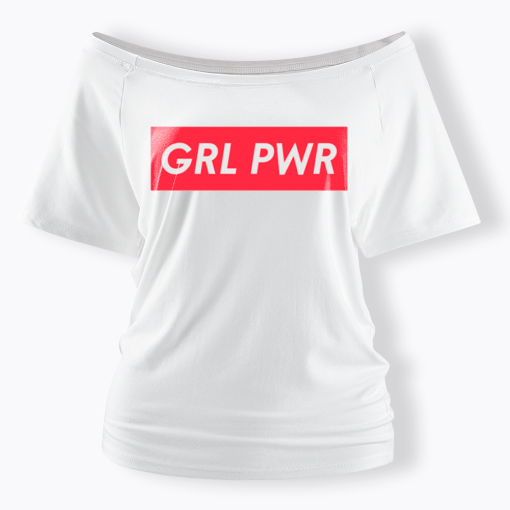 Girl Power Off Shoulder T-Shirt