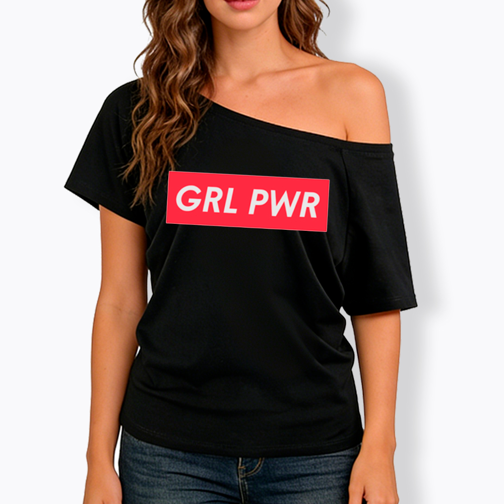 Girl Power Off Shoulder T-Shirt