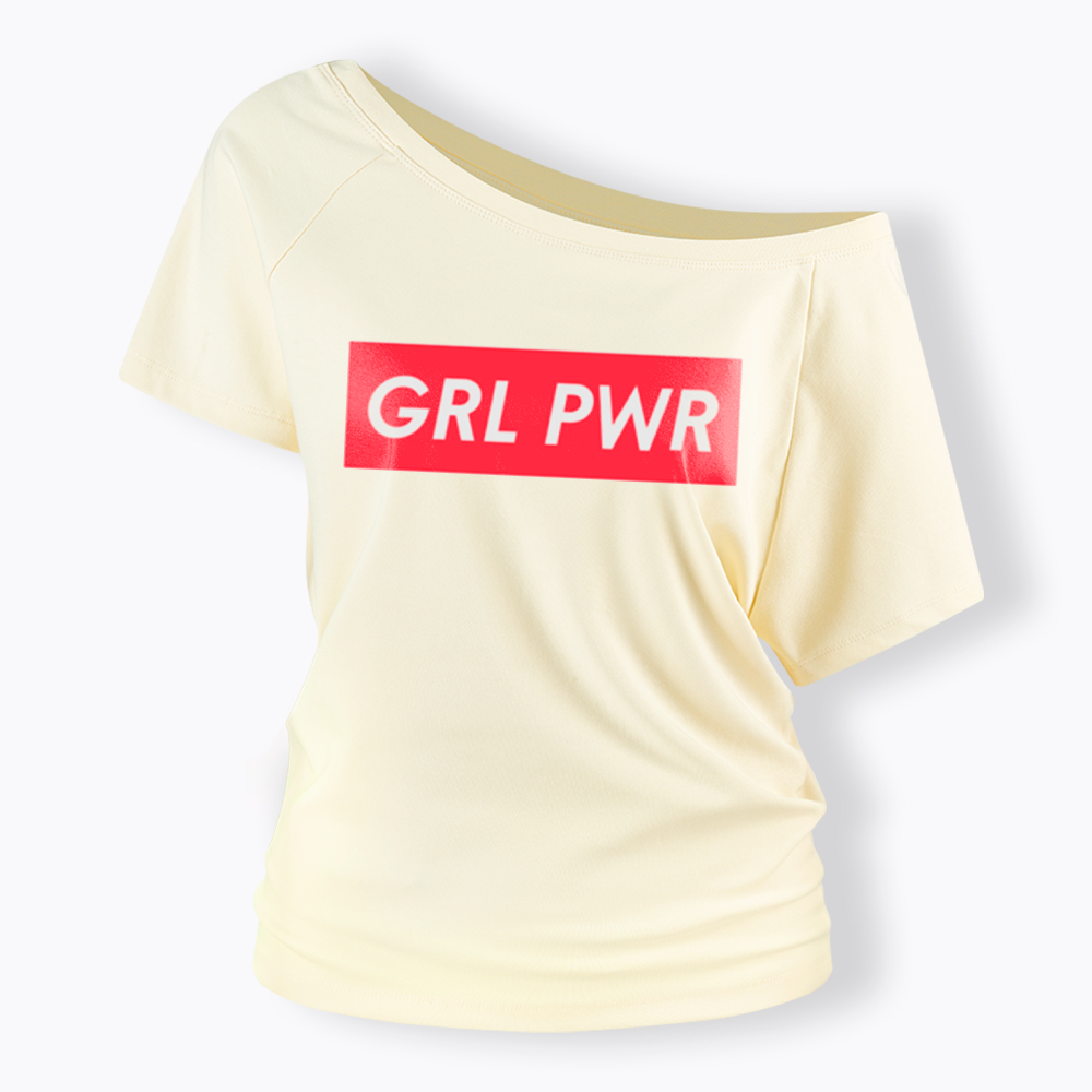 Girl Power Off Shoulder T-Shirt