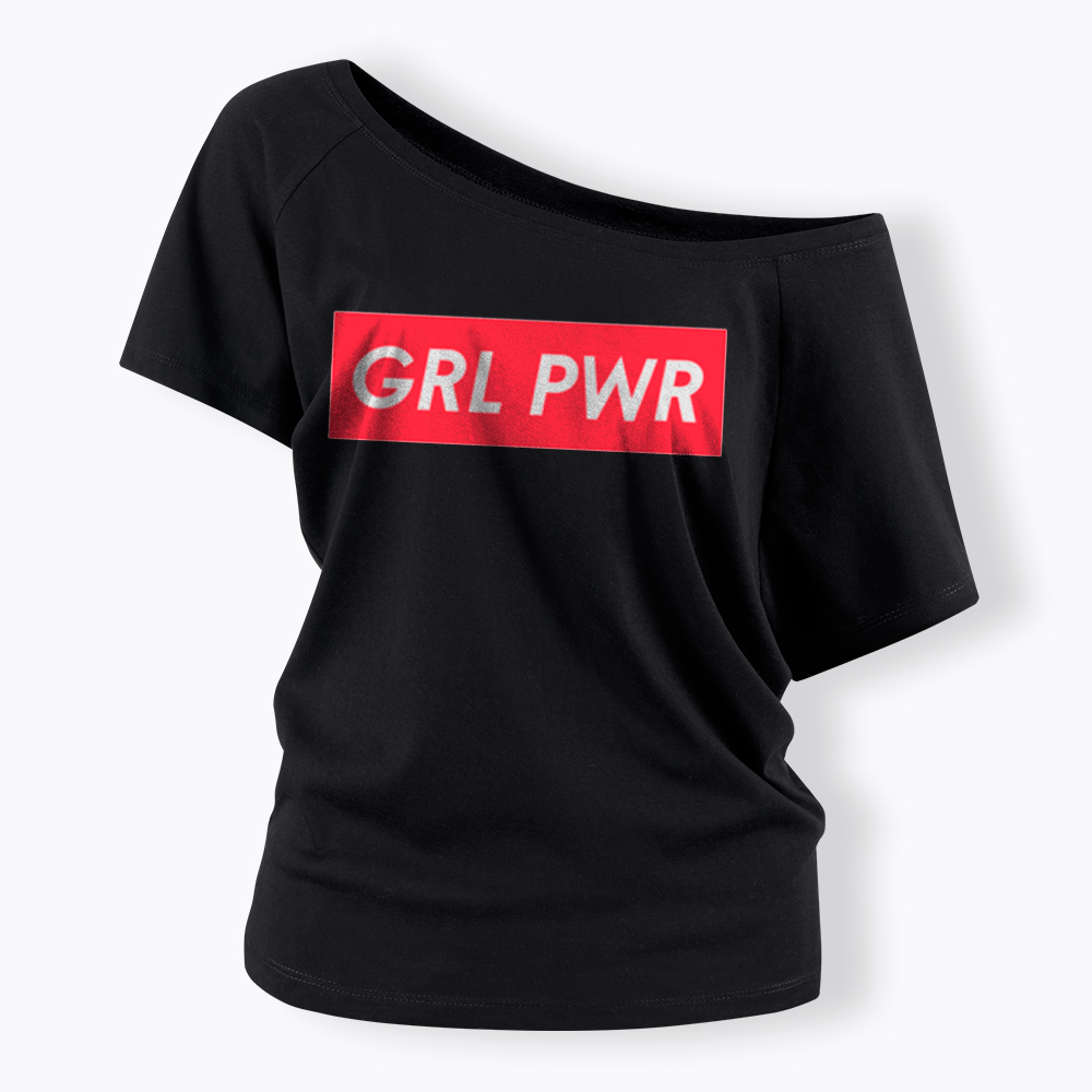 Girl Power Off Shoulder T-Shirt
