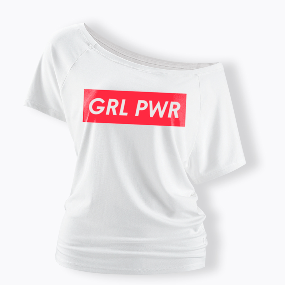 Girl Power Off Shoulder T-Shirt