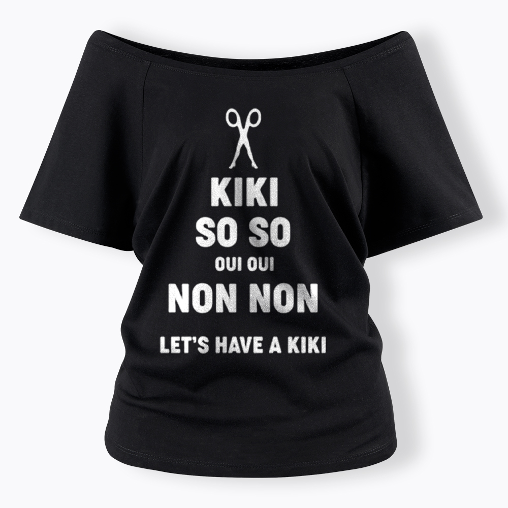 Let's Have a Kiki Off Shoulder T-Shirt