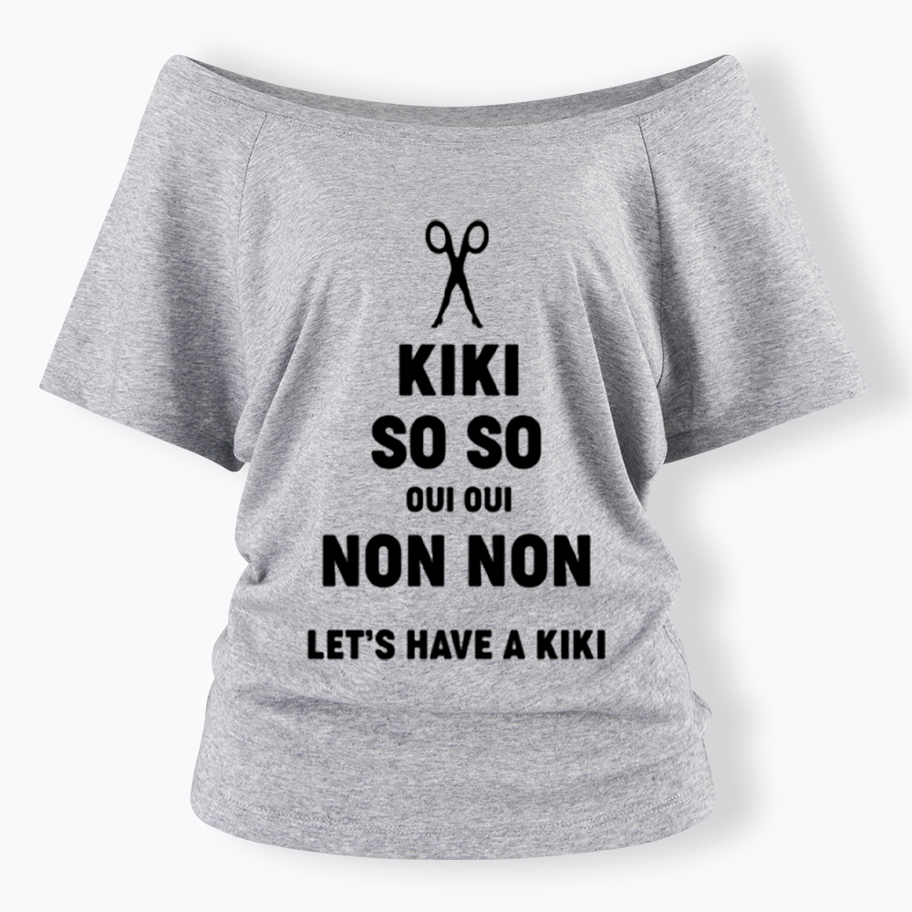 Let's Have a Kiki Off Shoulder T-Shirt