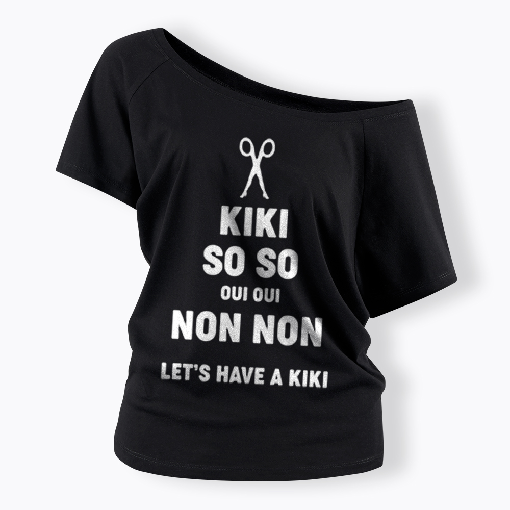 Let's Have a Kiki Off Shoulder T-Shirt