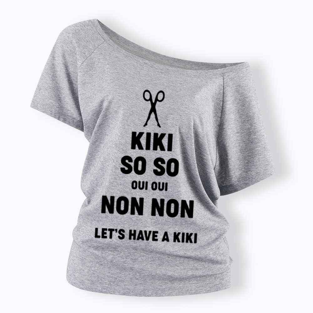 Let's Have a Kiki Off Shoulder T-Shirt