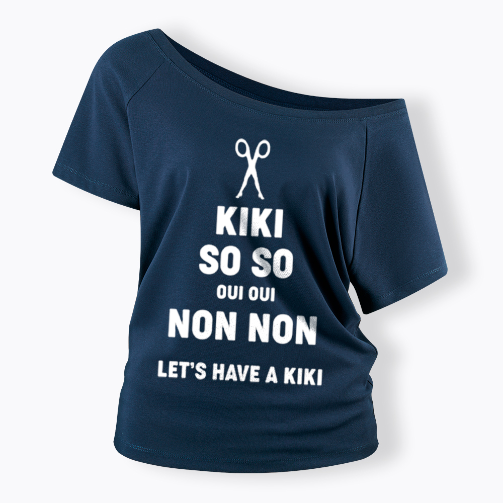 Let's Have a Kiki Off Shoulder T-Shirt