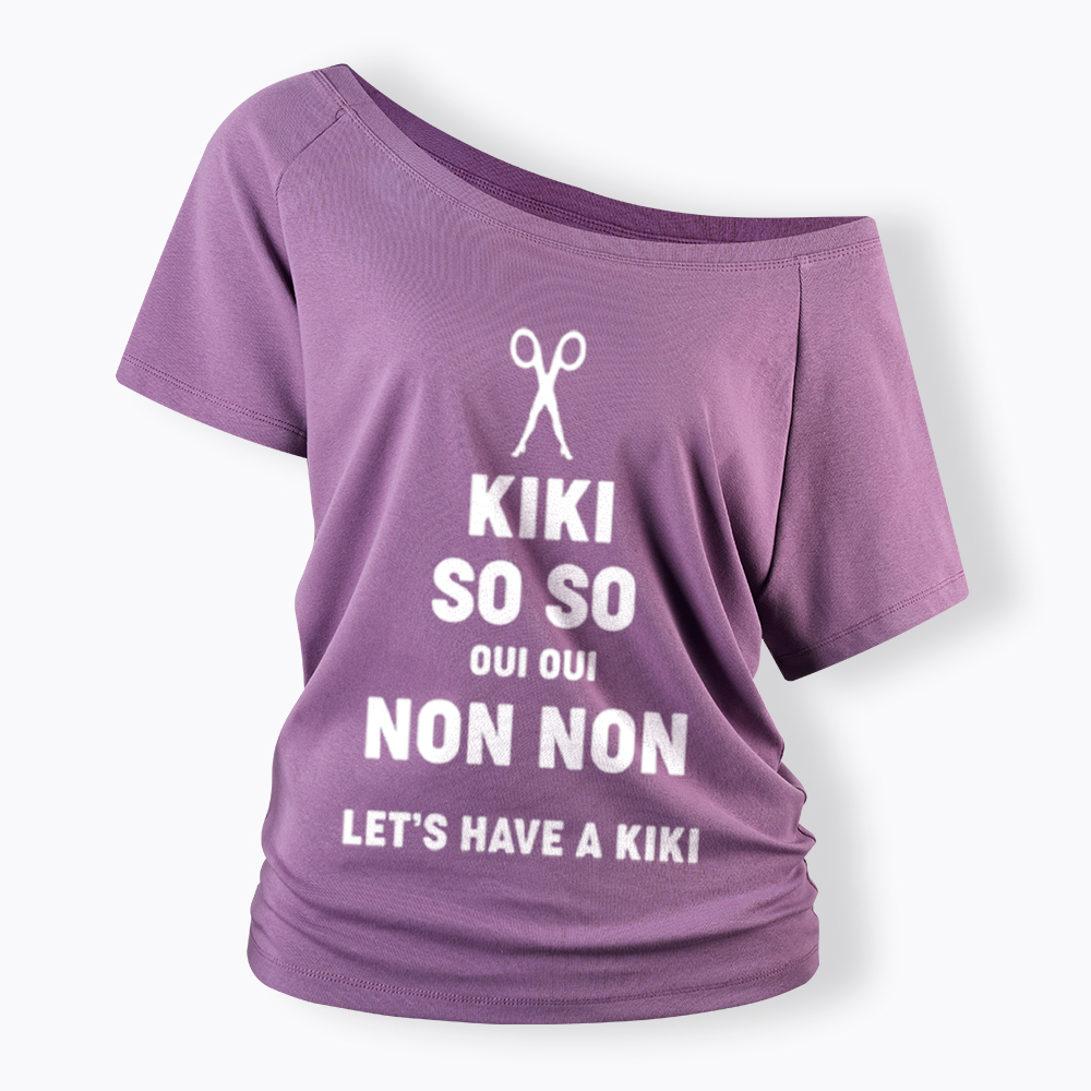 Let's Have a Kiki Off Shoulder T-Shirt