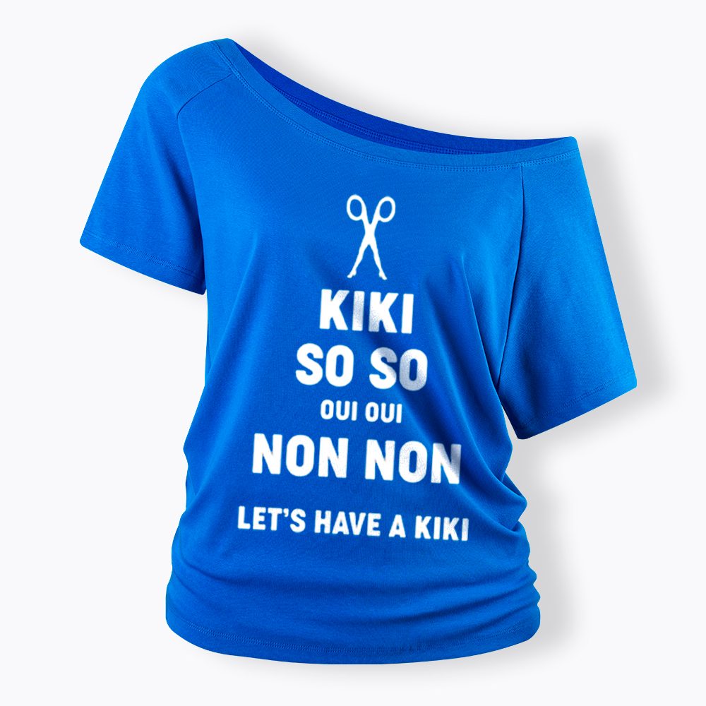 Let's Have a Kiki Off Shoulder T-Shirt