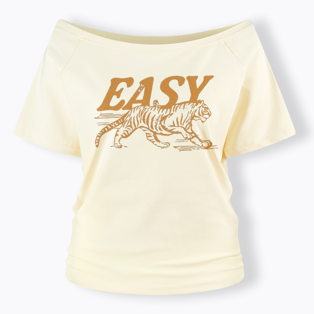 Easy Tiger Off Shoulder T-Shirt