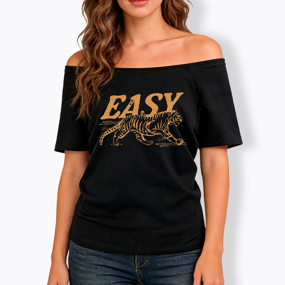 Easy Tiger Off Shoulder T-Shirt