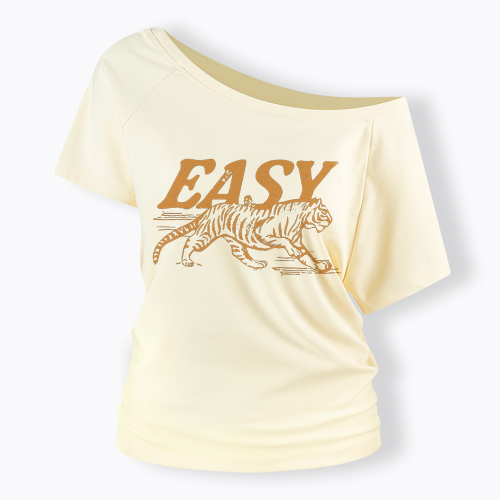 Easy Tiger Off Shoulder T-Shirt