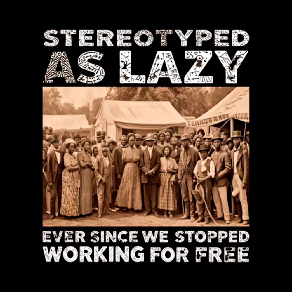 Stereotyped as Lazy Black History Month Cropped T-Shirt