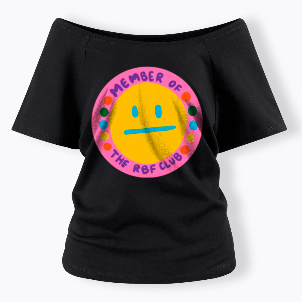 Member of the RBF Club Off Shoulder T-Shirt