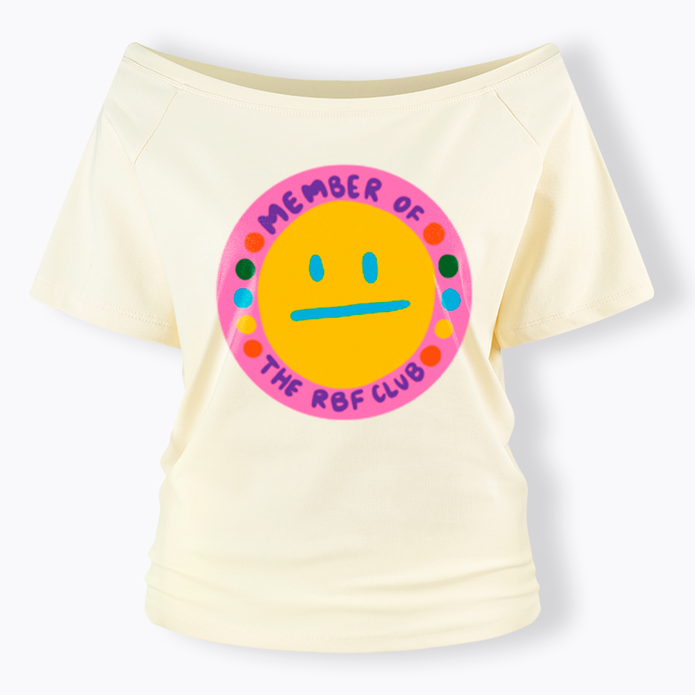 Member of the RBF Club Off Shoulder T-Shirt