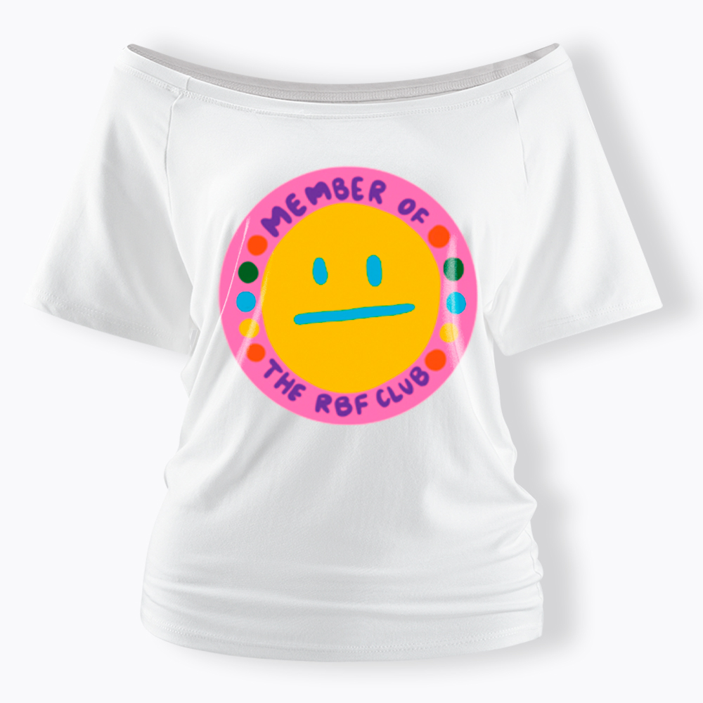 Member of the RBF Club Off Shoulder T-Shirt