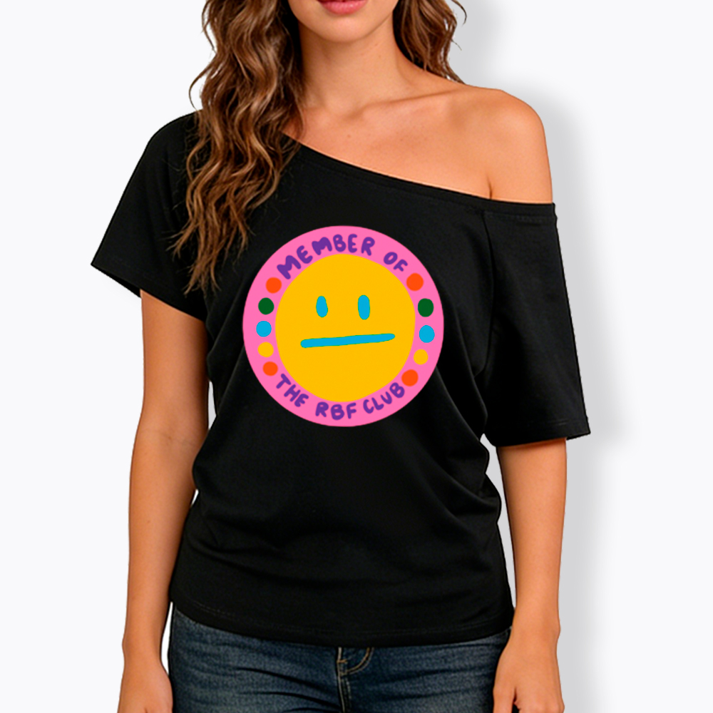 Member of the RBF Club Off Shoulder T-Shirt