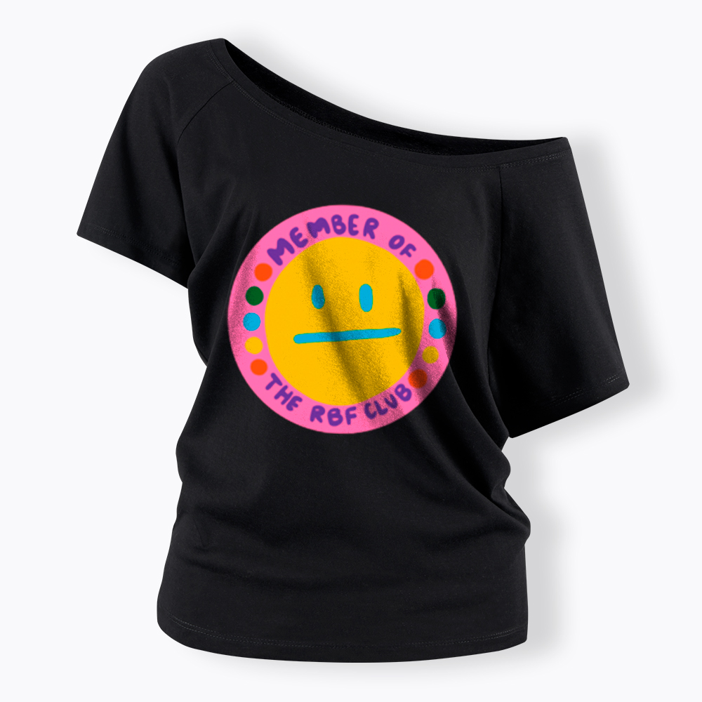 Member of the RBF Club Off Shoulder T-Shirt