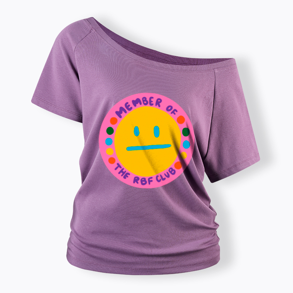 Member of the RBF Club Off Shoulder T-Shirt