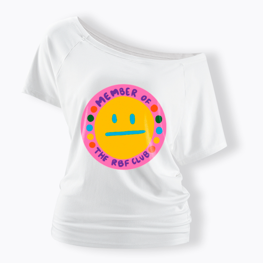Member of the RBF Club Off Shoulder T-Shirt
