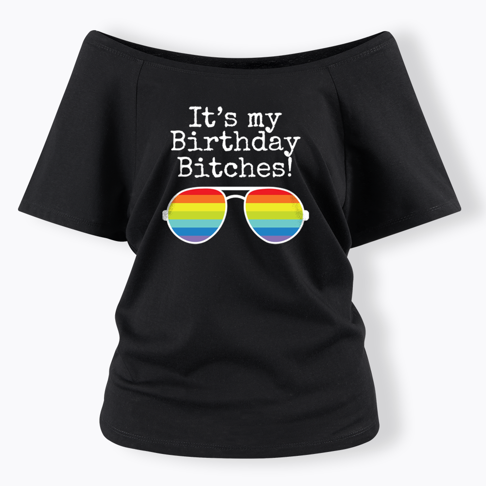 Its My Birthday Off Shoulder T-shirt